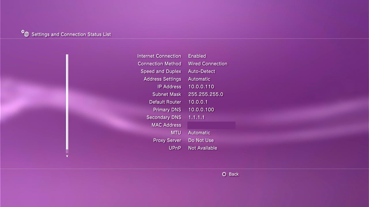 A screenshot of the PS3, showing the mentioned menu. A screenshot of the PS3, showing the mentioned menu.